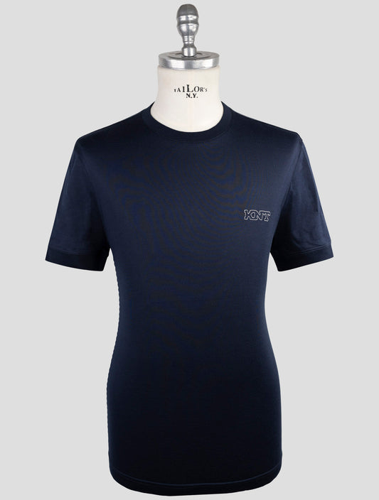 Kiton Knt Blue Cotton T-Shirt