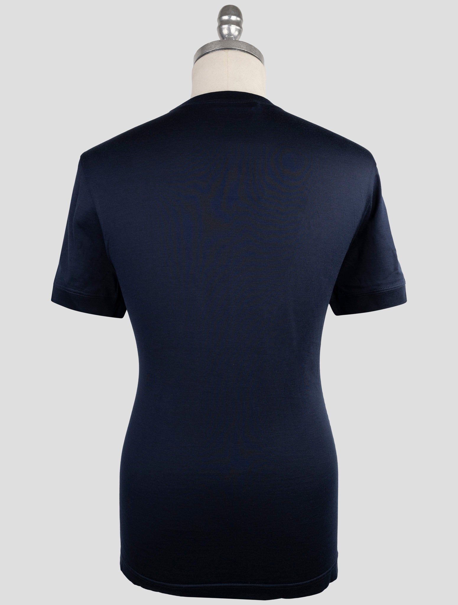 Kiton Knt Blue Cotton T-Shirt
