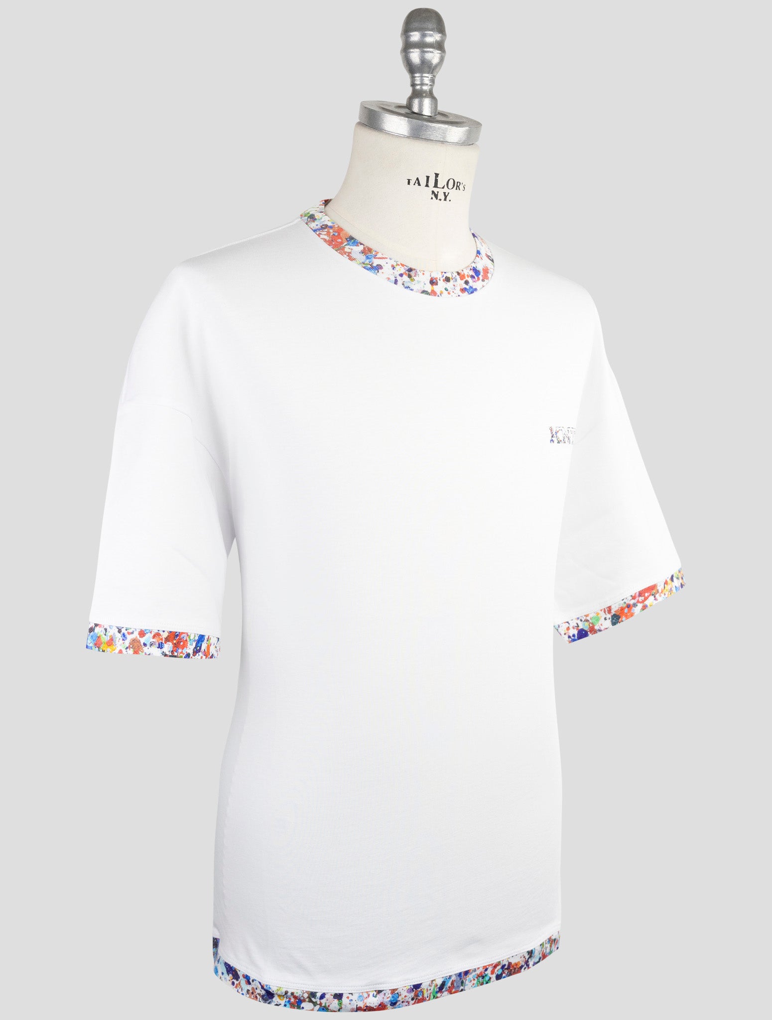 Kiton Knt White Cotton T-Shirt