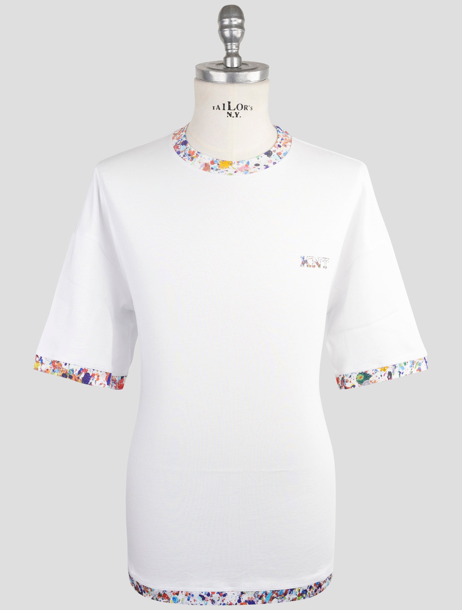 Kiton Knt White Cotton T-Shirt
