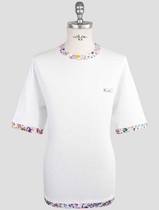 Kiton Knt White Cotton T-Shirt