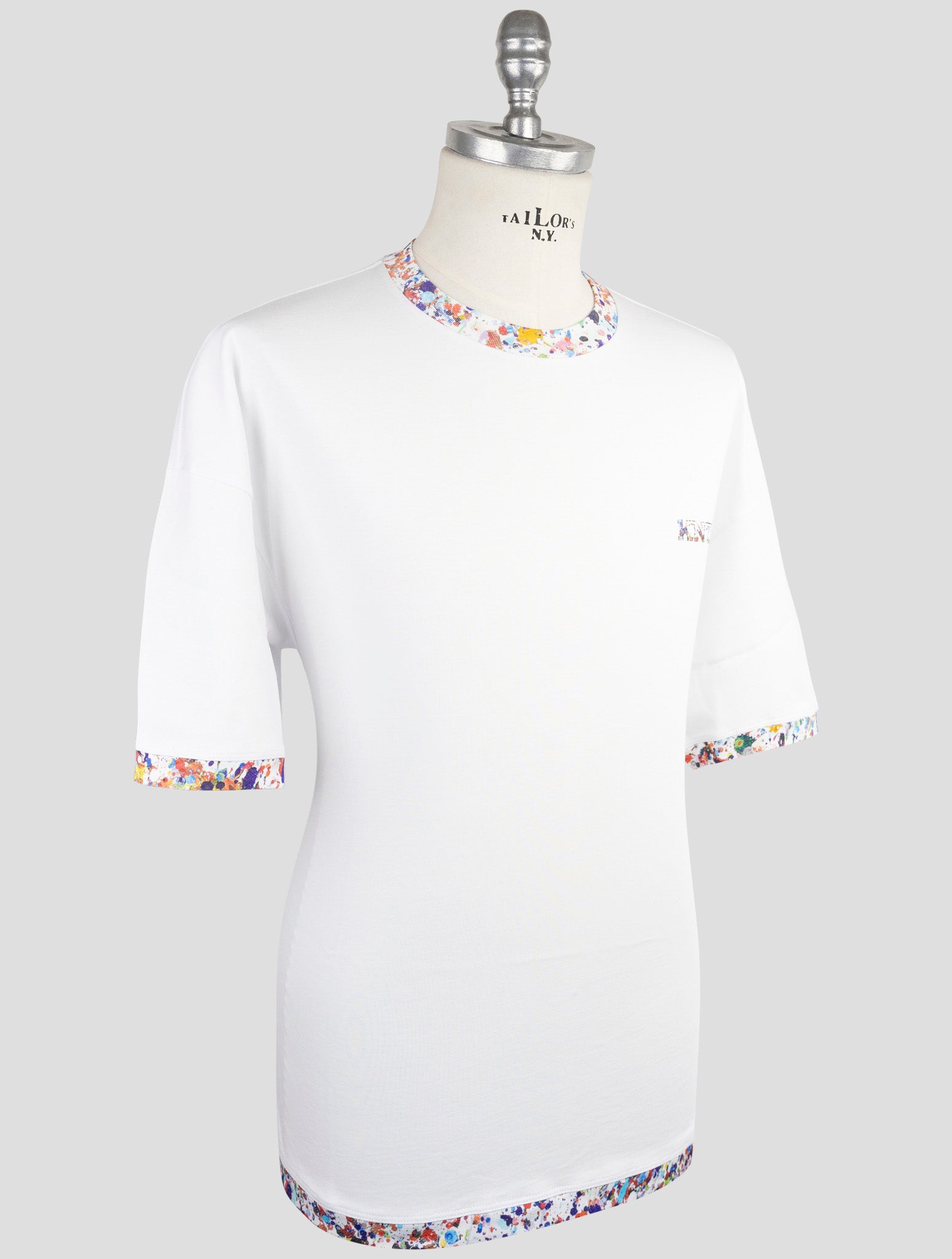 Kiton Knt White Cotton T-Shirt