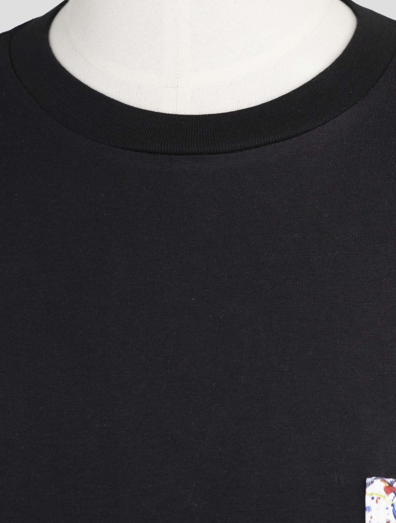 Kiton Knt Black Cotton T-Shirt