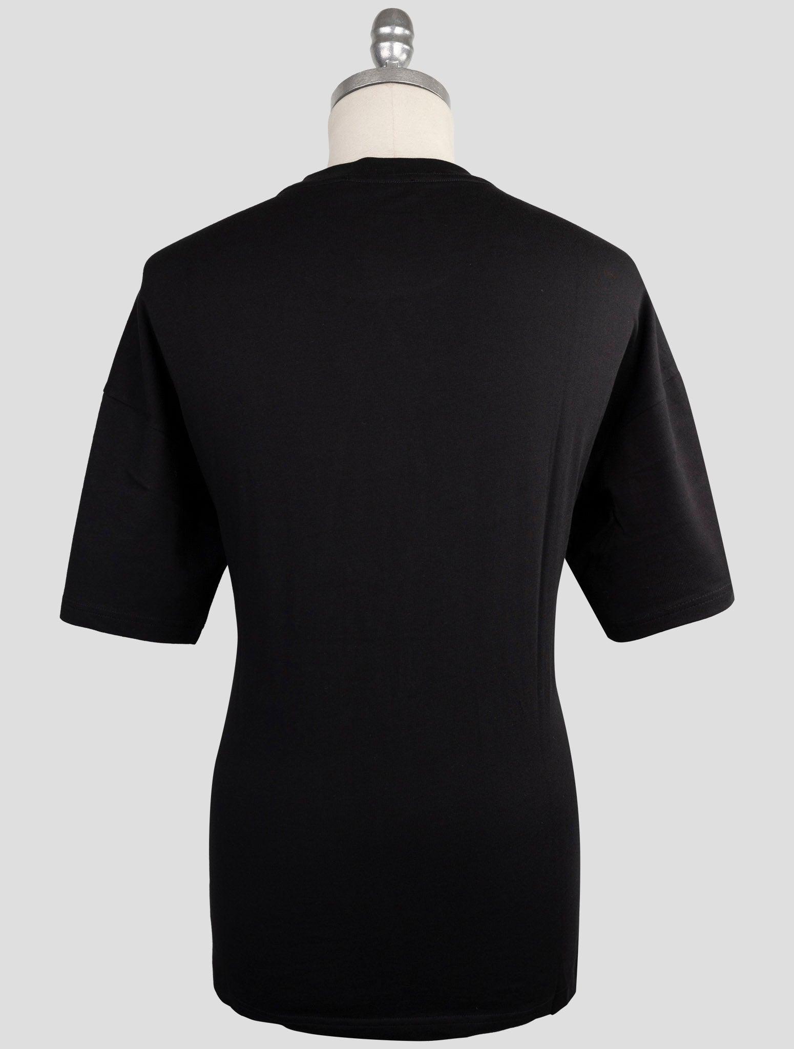 Kiton Knt Black Cotton T-Shirt