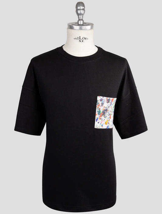 Kiton Knt Black Cotton T-Shirt