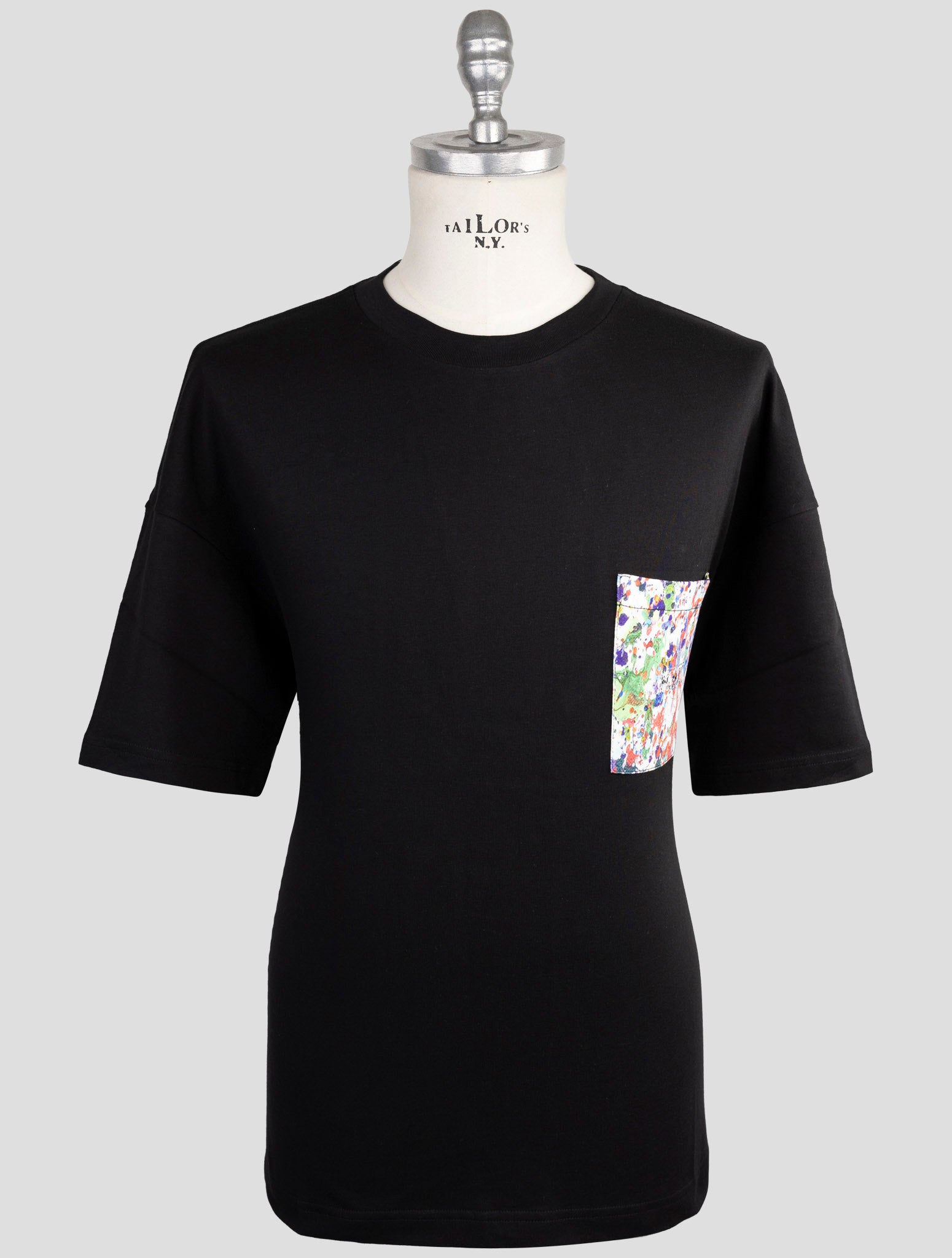 Kiton Knt Black Cotton T-Shirt