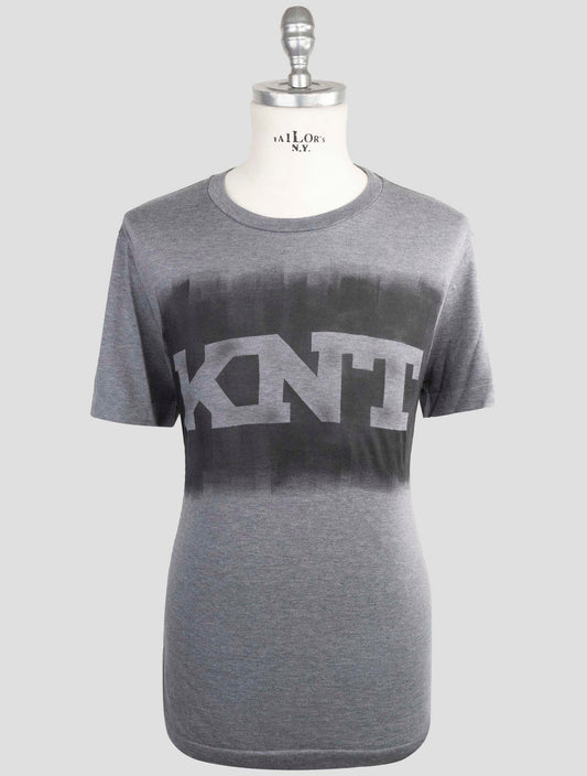 Kiton Knt Gray Cotton T-Shirt