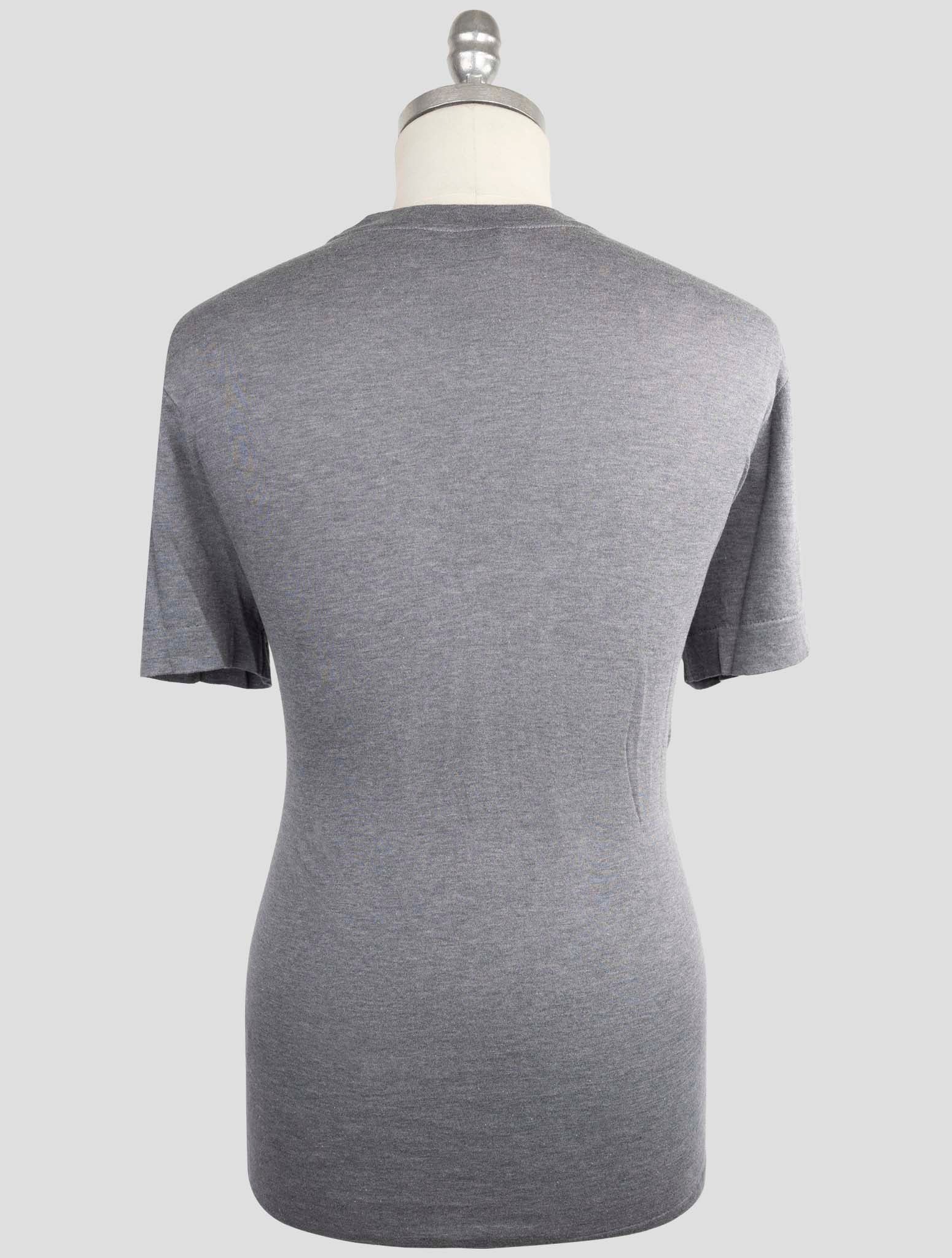 Kiton Knt Gray Cotton T-Shirt