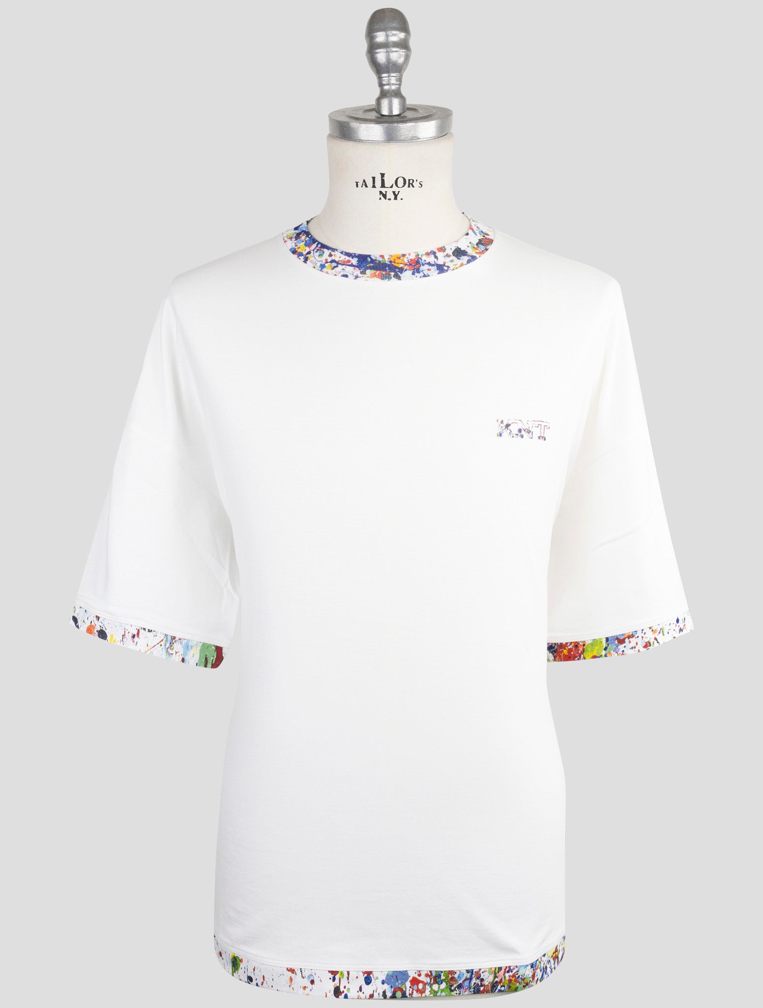 Kiton Knt White Cotton T-Shirt