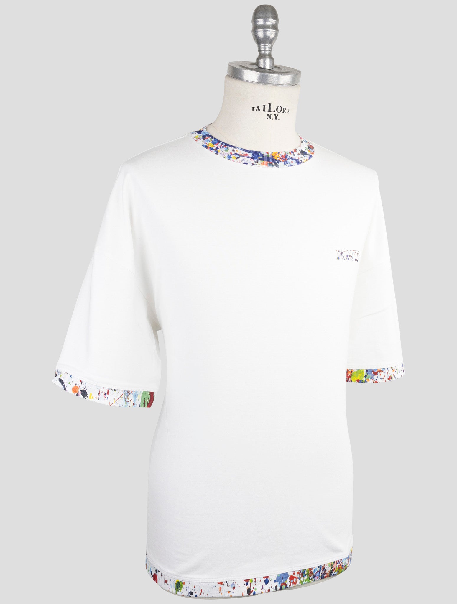 Kiton Knt White Cotton T-Shirt