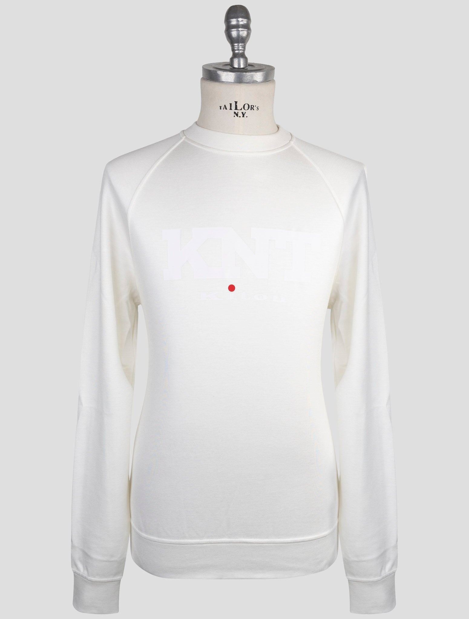 Kiton Knt White Viscose Ea Sweater Crewneck