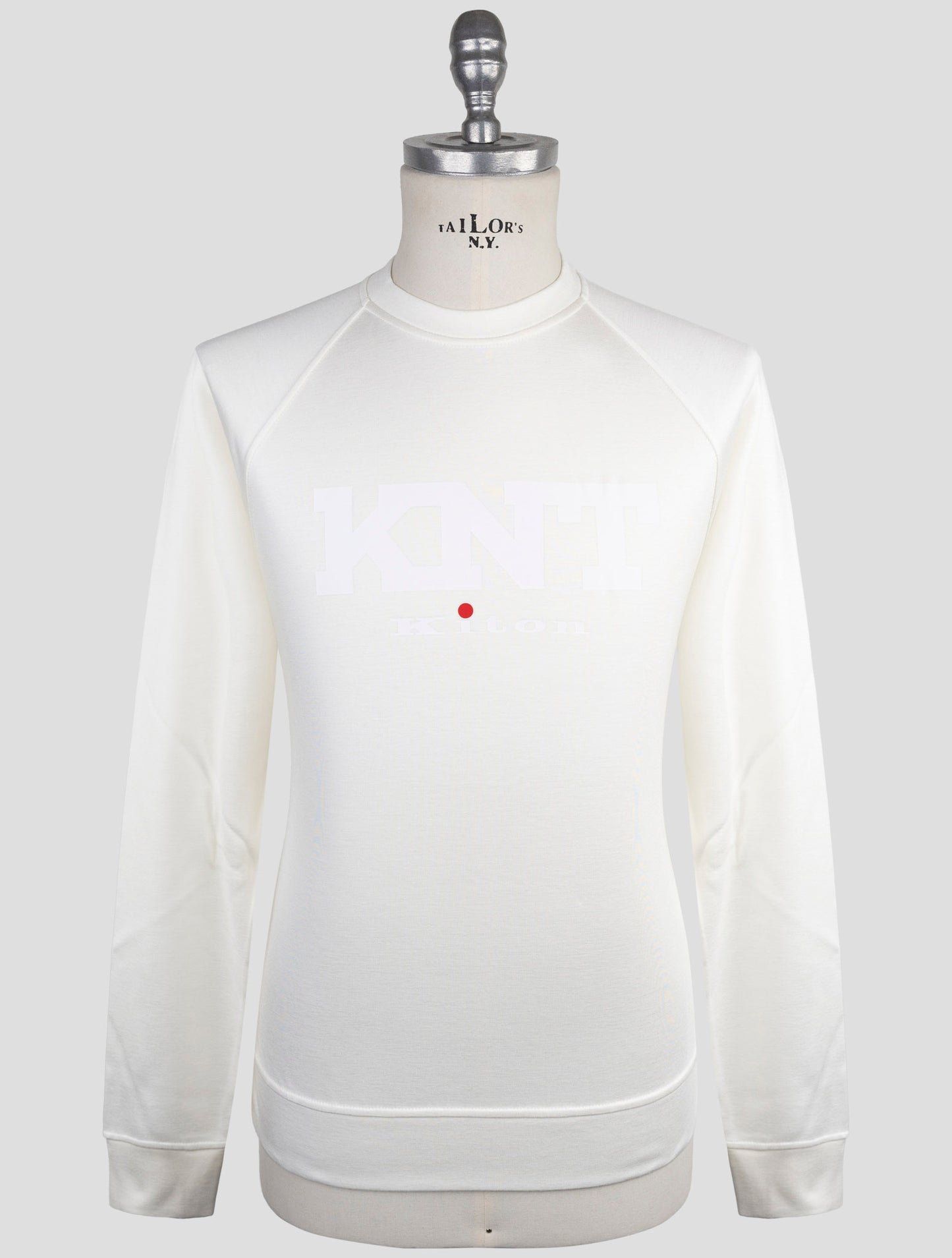 Kiton Knt White Viscose Ea Sweater Crewneck
