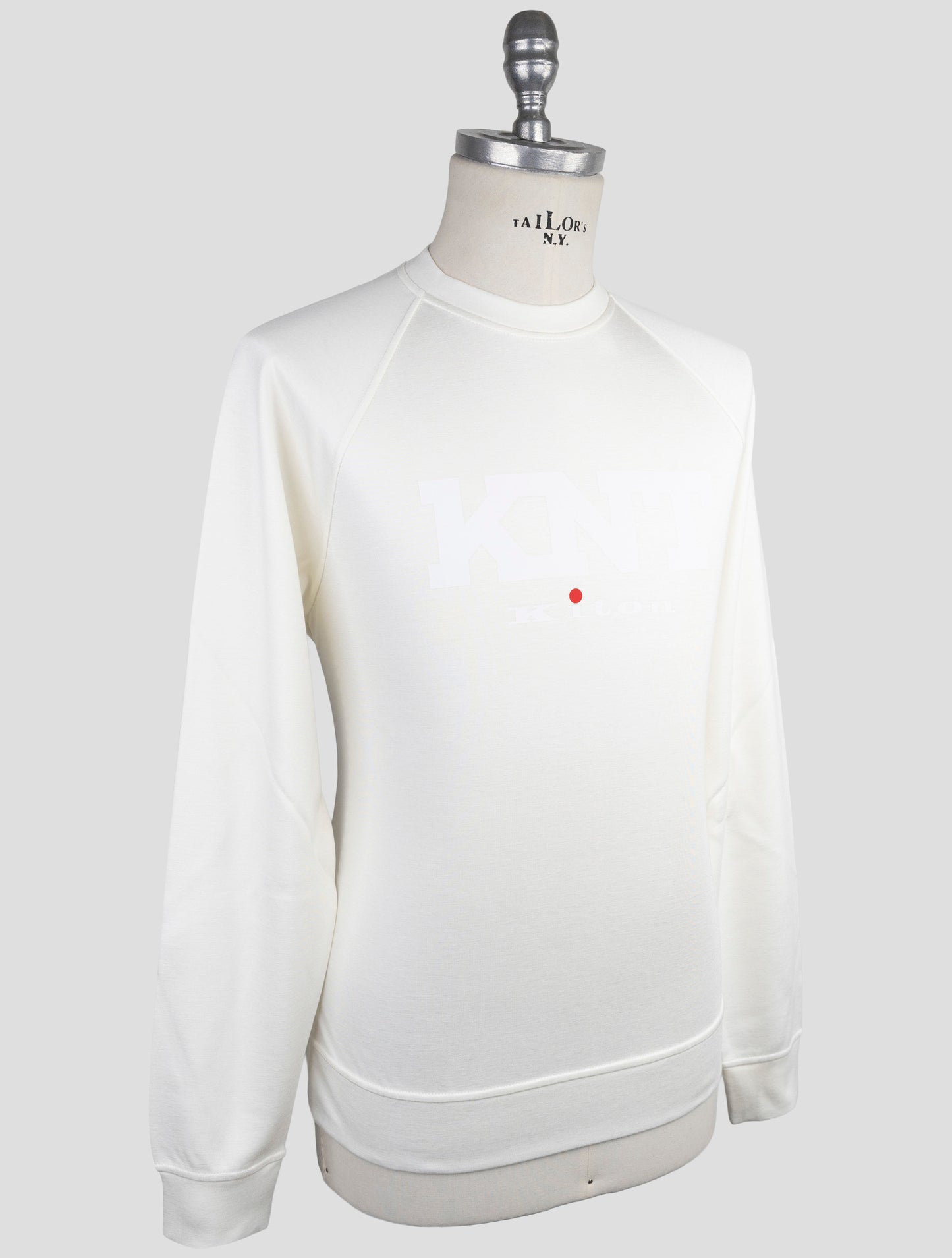 Kiton Knt White Viscose Ea Sweater Crewneck