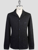 Kiton Knt Dark Gray Wool Cotton Shirt