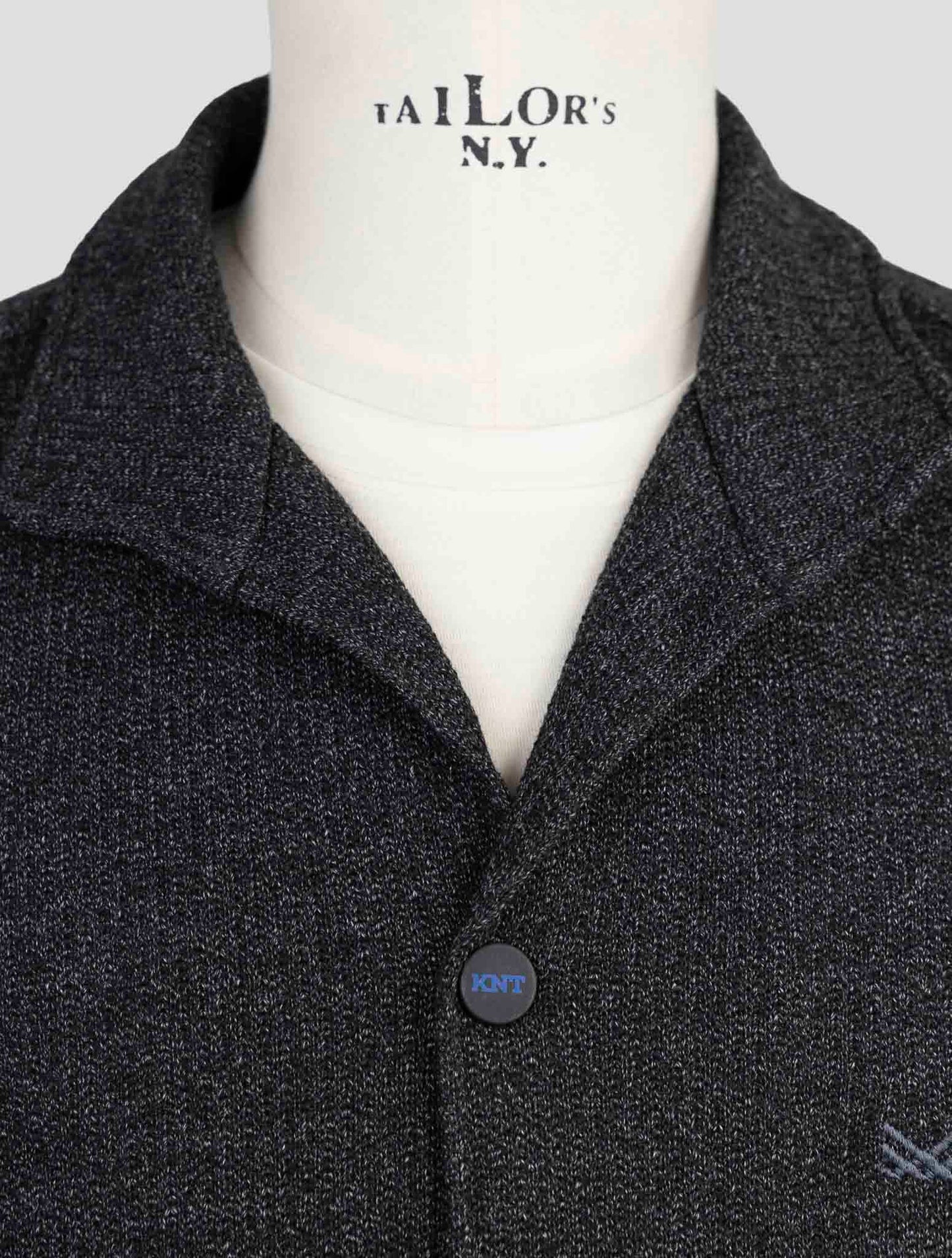 Kiton Knt Dark Gray Wool Cotton Shirt