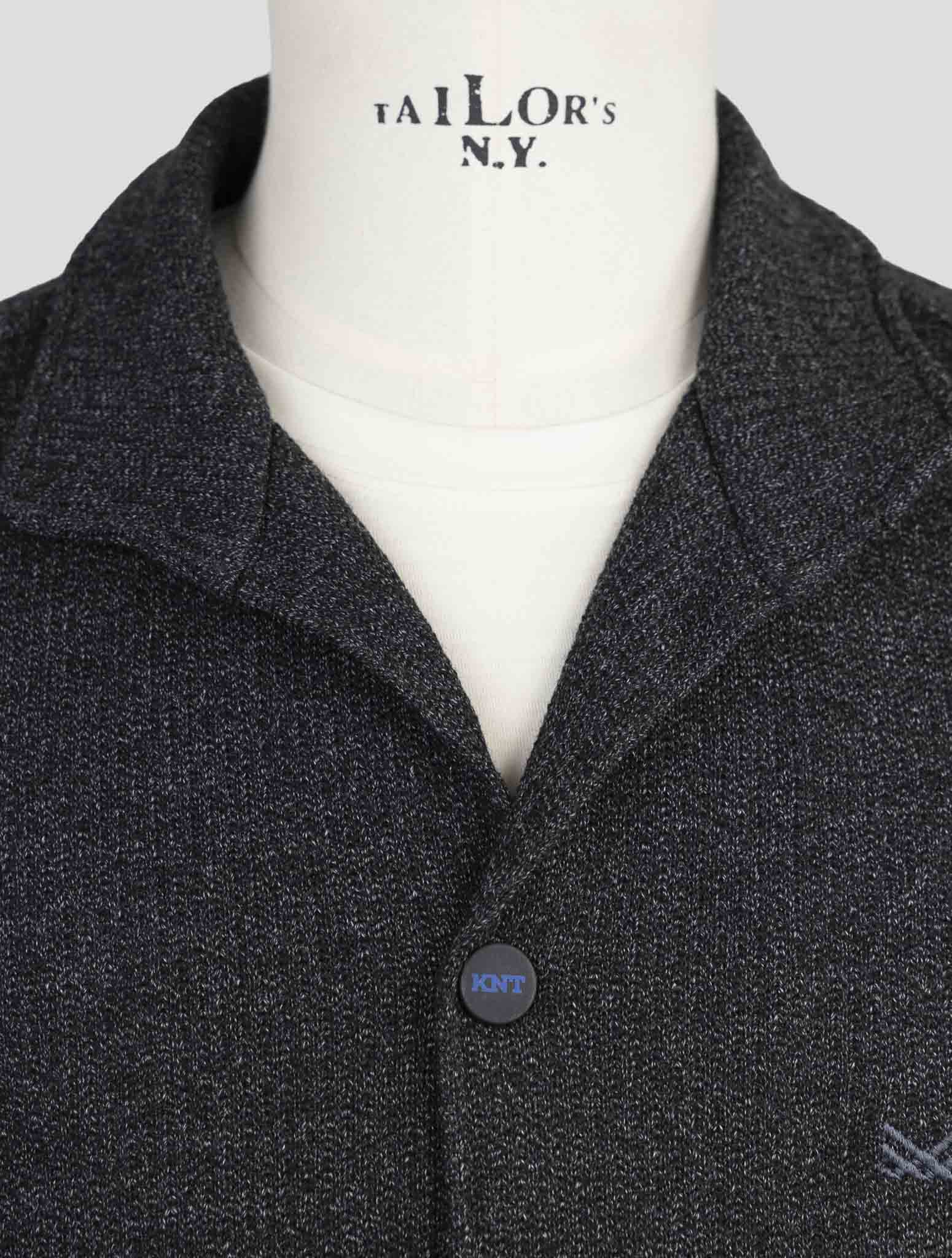 Kiton Knt Dark Gray Wool Cotton Shirt