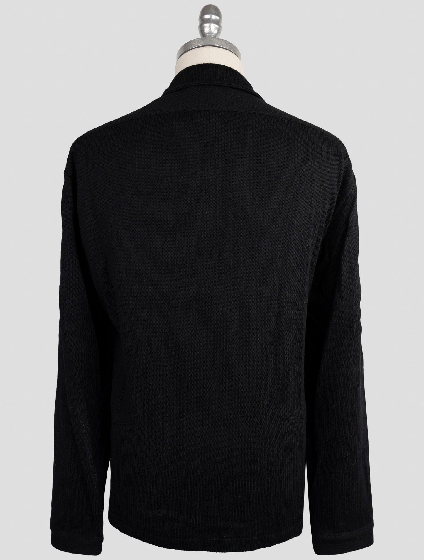 Kiton Knt Blue Wool Cotton Shirt