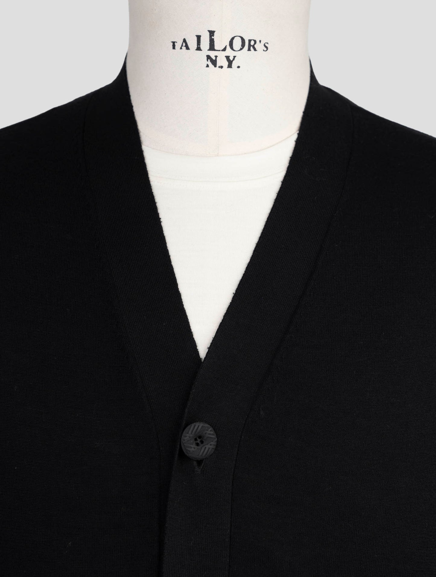 Kiton Knt Black Cotton Sweater Cardigan
