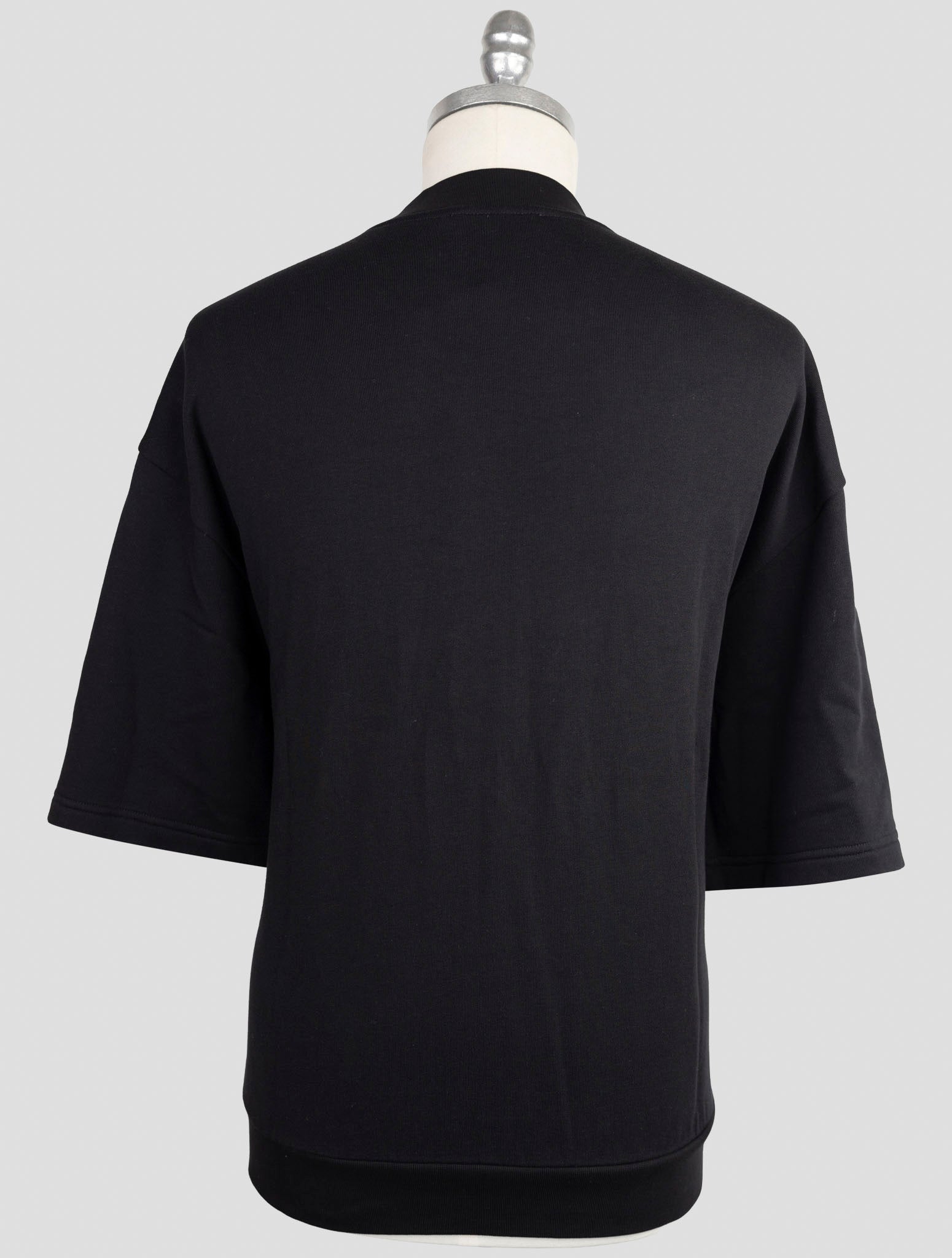 Kiton Knt Black Cotton T-Shirt
