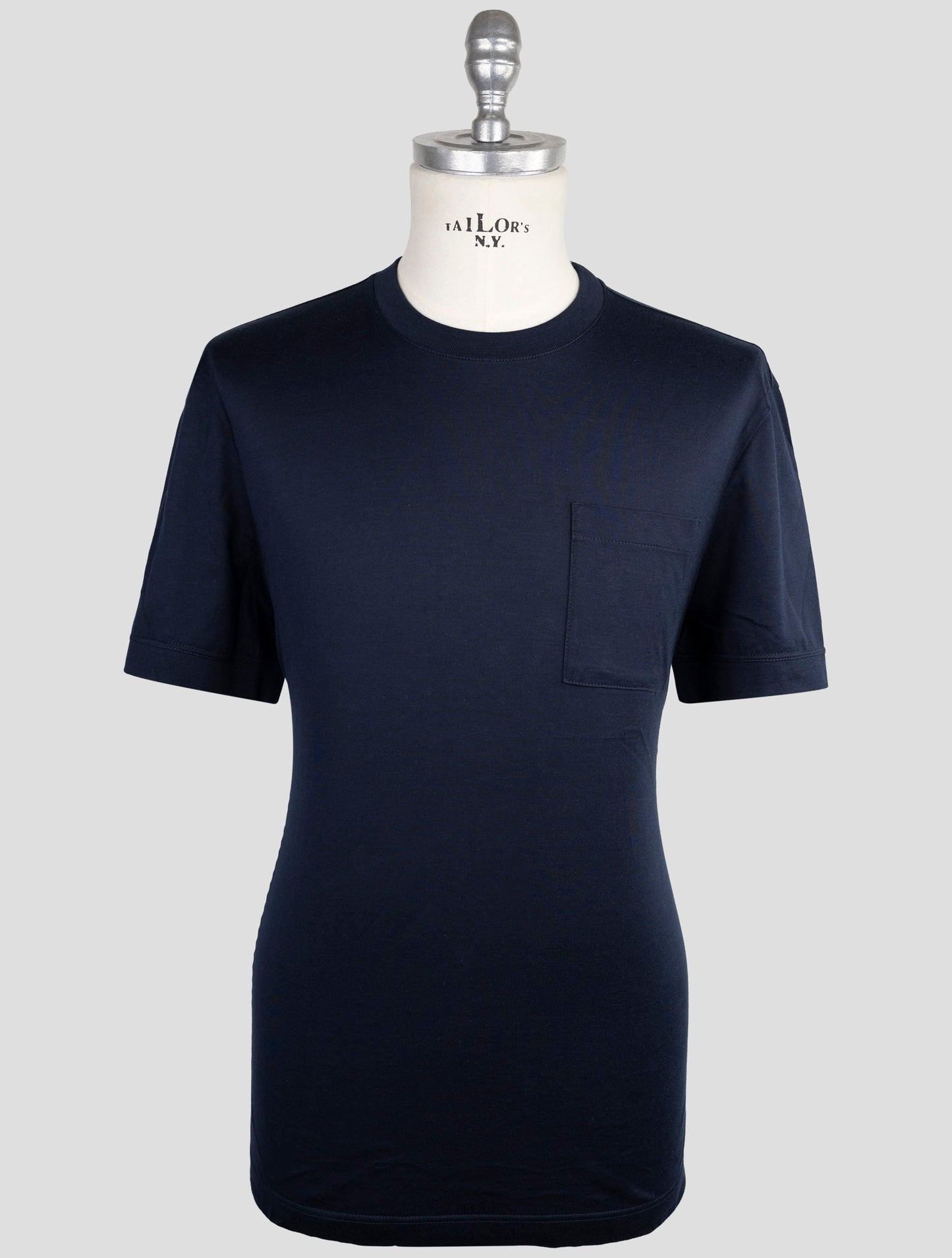 Kiton Knt Blue Cotton T-Shirt