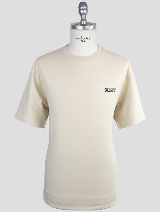 Kiton Knt Beige Cotton T-Shirt