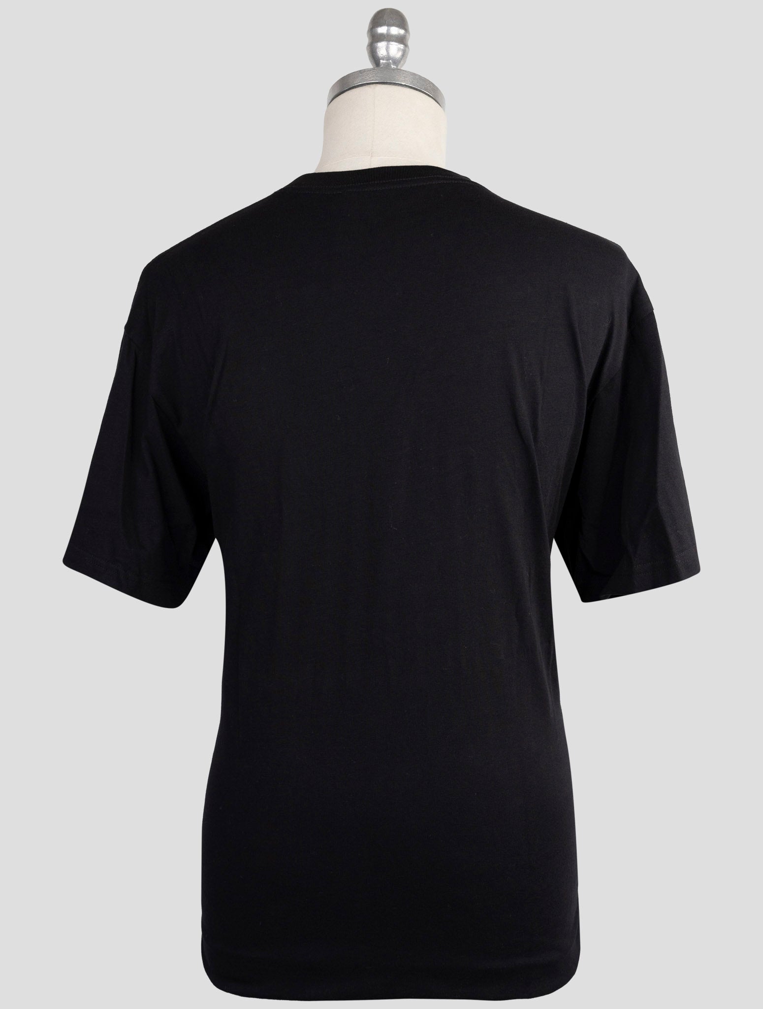 Kiton Knt Black Cotton T-Shirt
