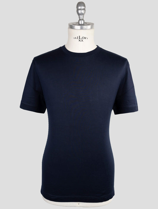 Kiton Knt Blue Cotton T-Shirt