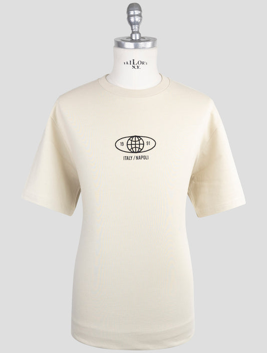 Kiton Knt Beige Cotton T-Shirt
