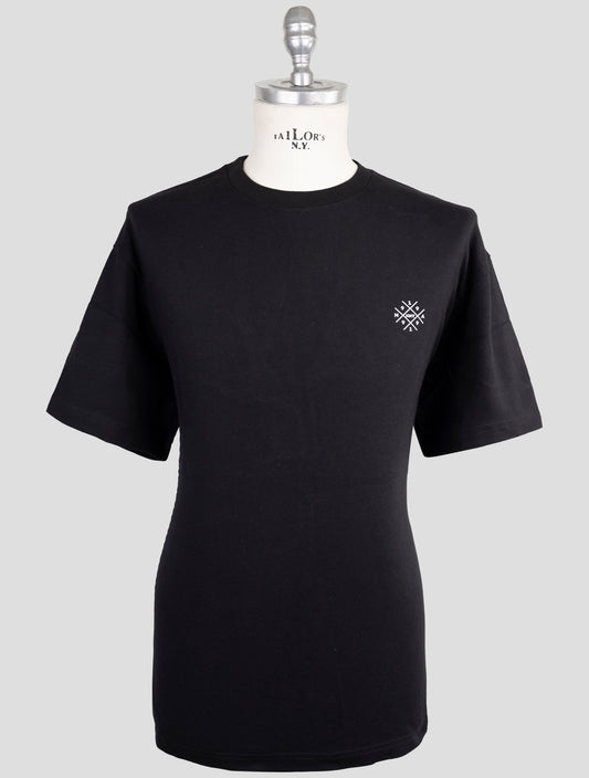 Kiton Knt Black Cotton T-Shirt