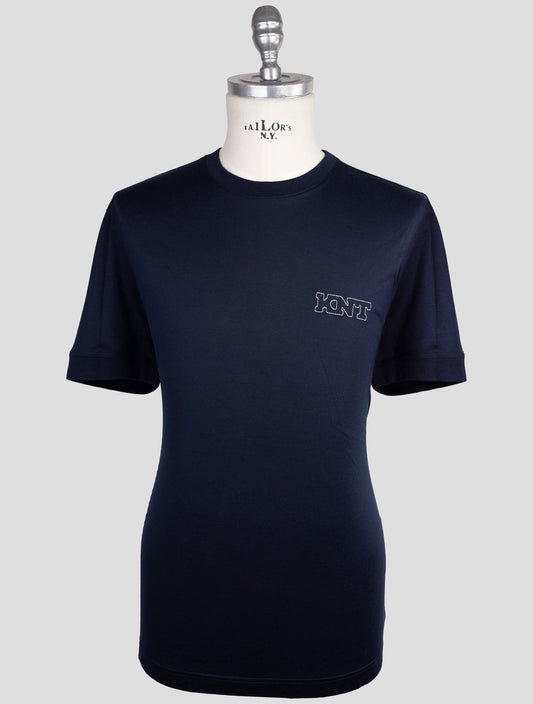 Kiton Knt Blue Cotton T-Shirt