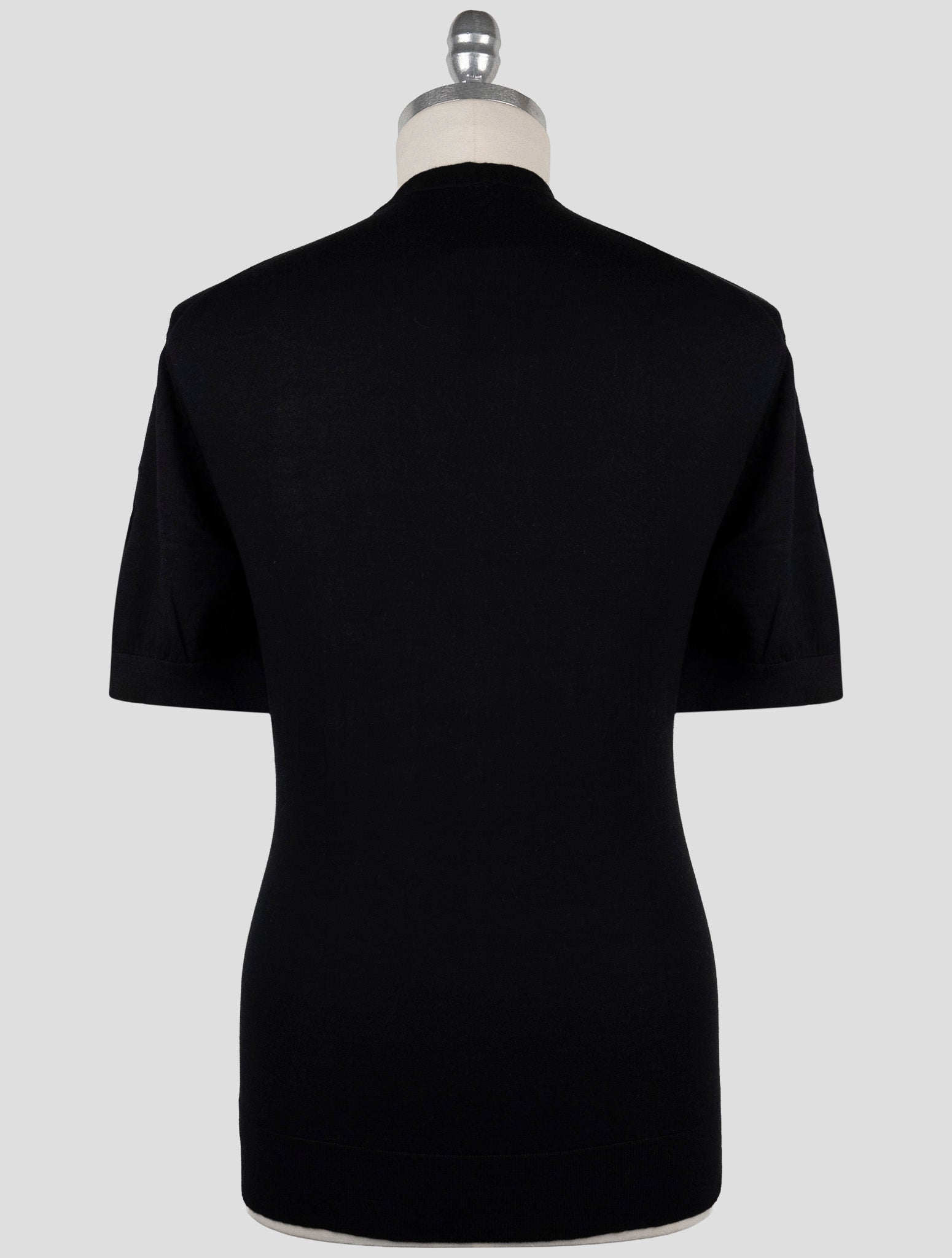 Kiton Knt Black Cotton Shirt