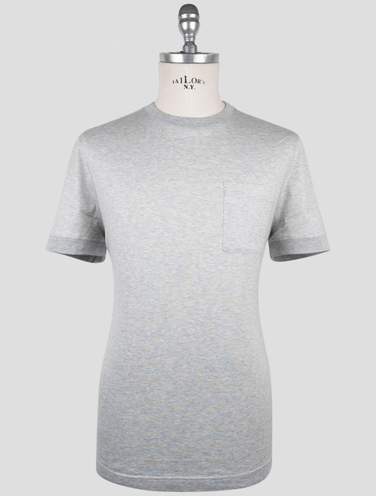 Kiton Knt Gray Cotton T-Shirt