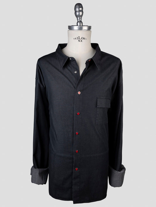 Kiton Gray Cotton Ea Shirt BUBA