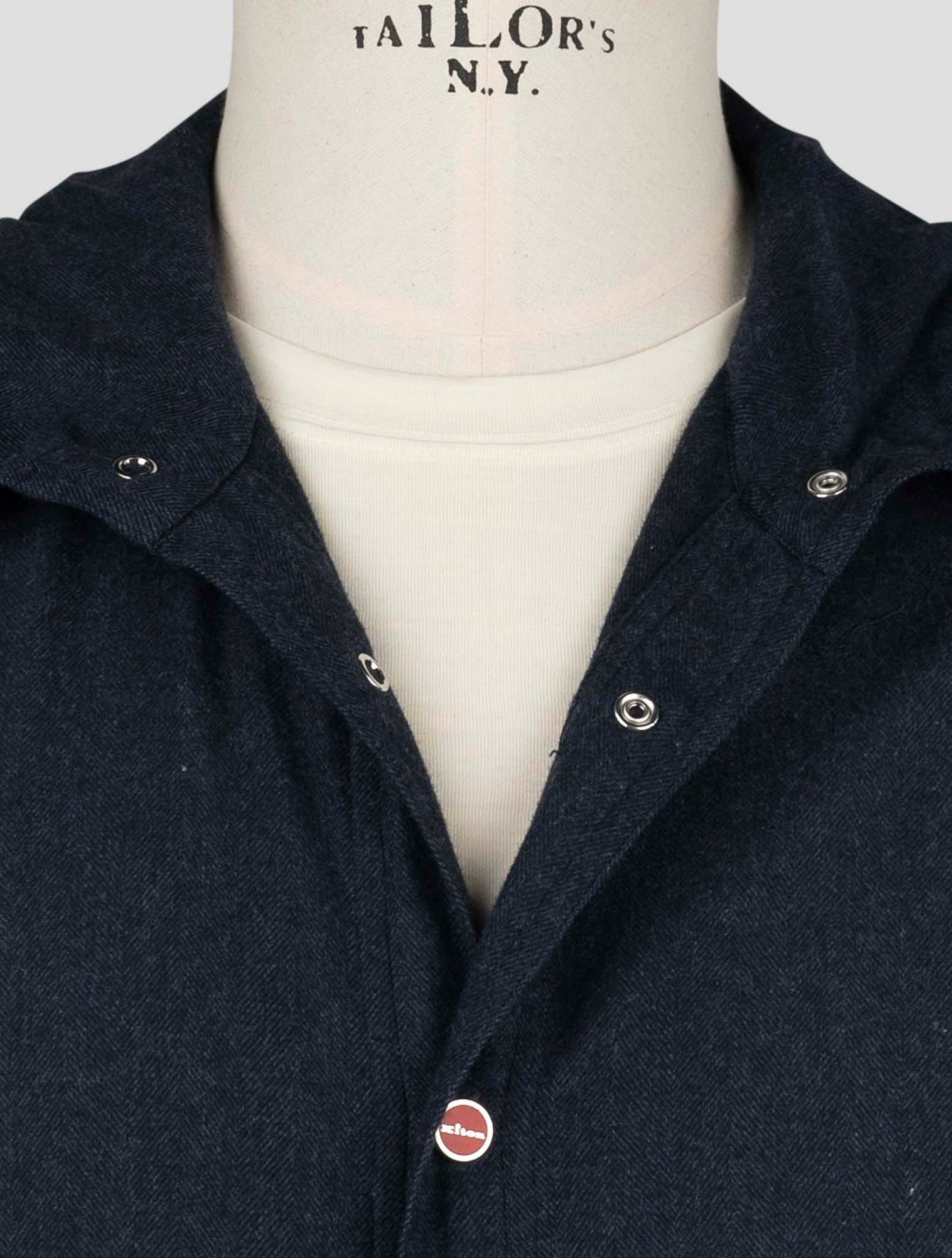 Kiton Blue Cotton Shirt Mariano