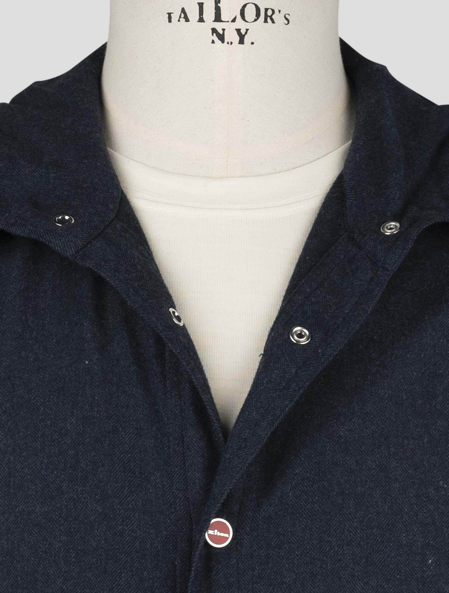 Kiton Blue Cotton Shirt Mariano