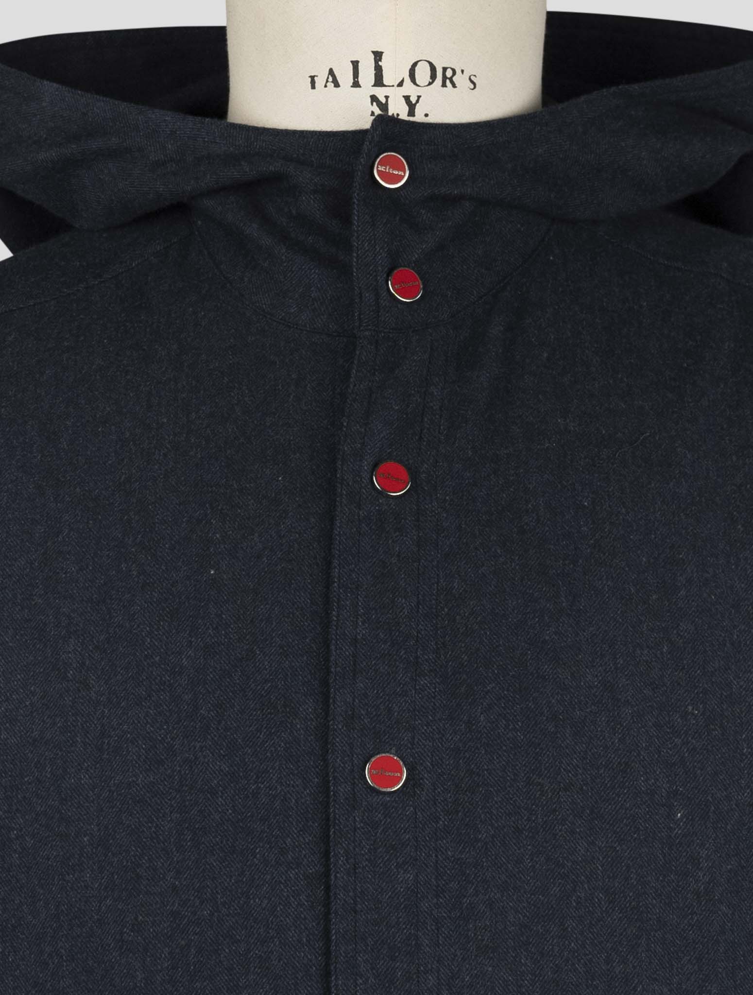 Kiton Blue Cotton Shirt Mariano
