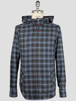 Kiton Blue Cotton Shirt Mariano