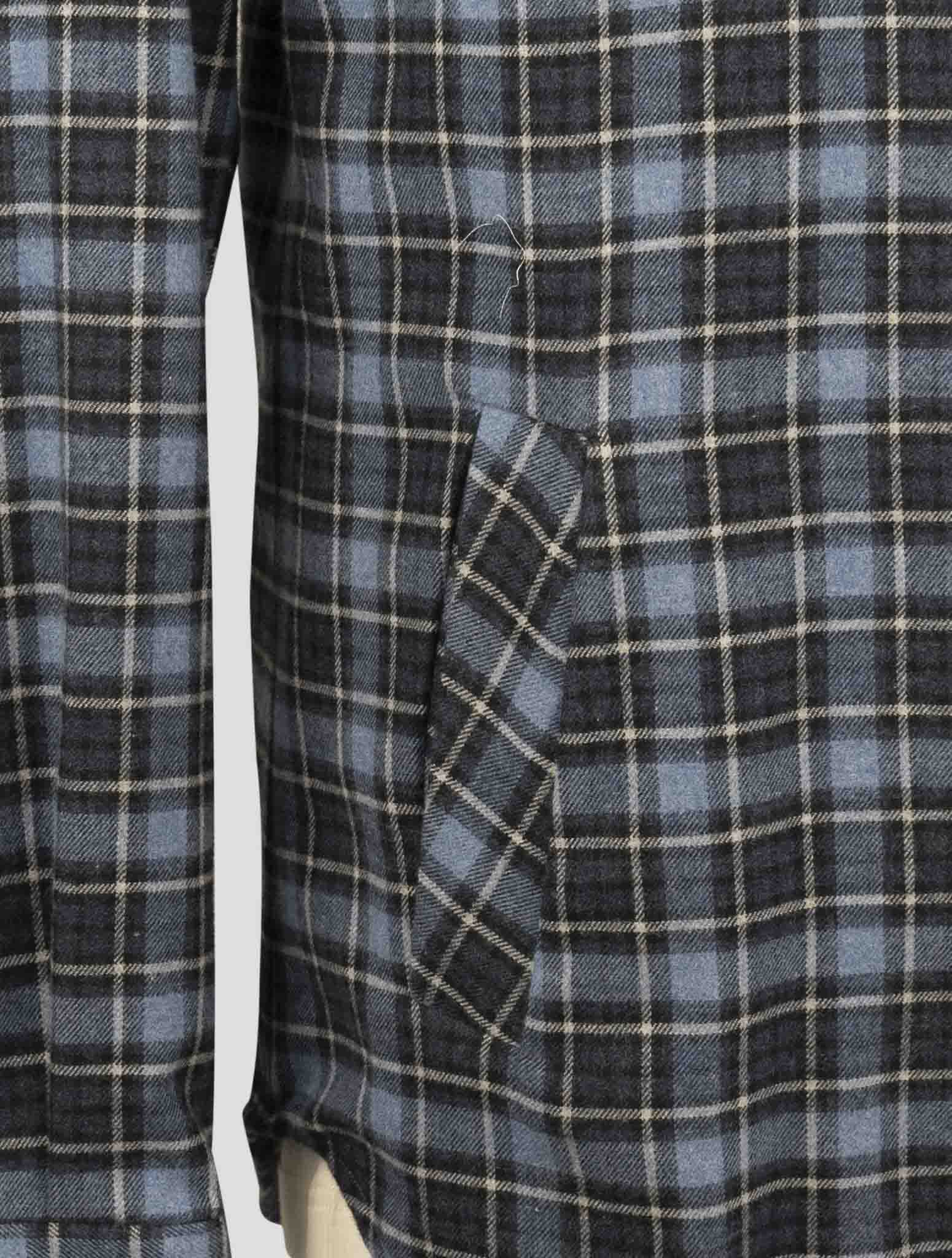Kiton Blue Cotton Shirt Mariano