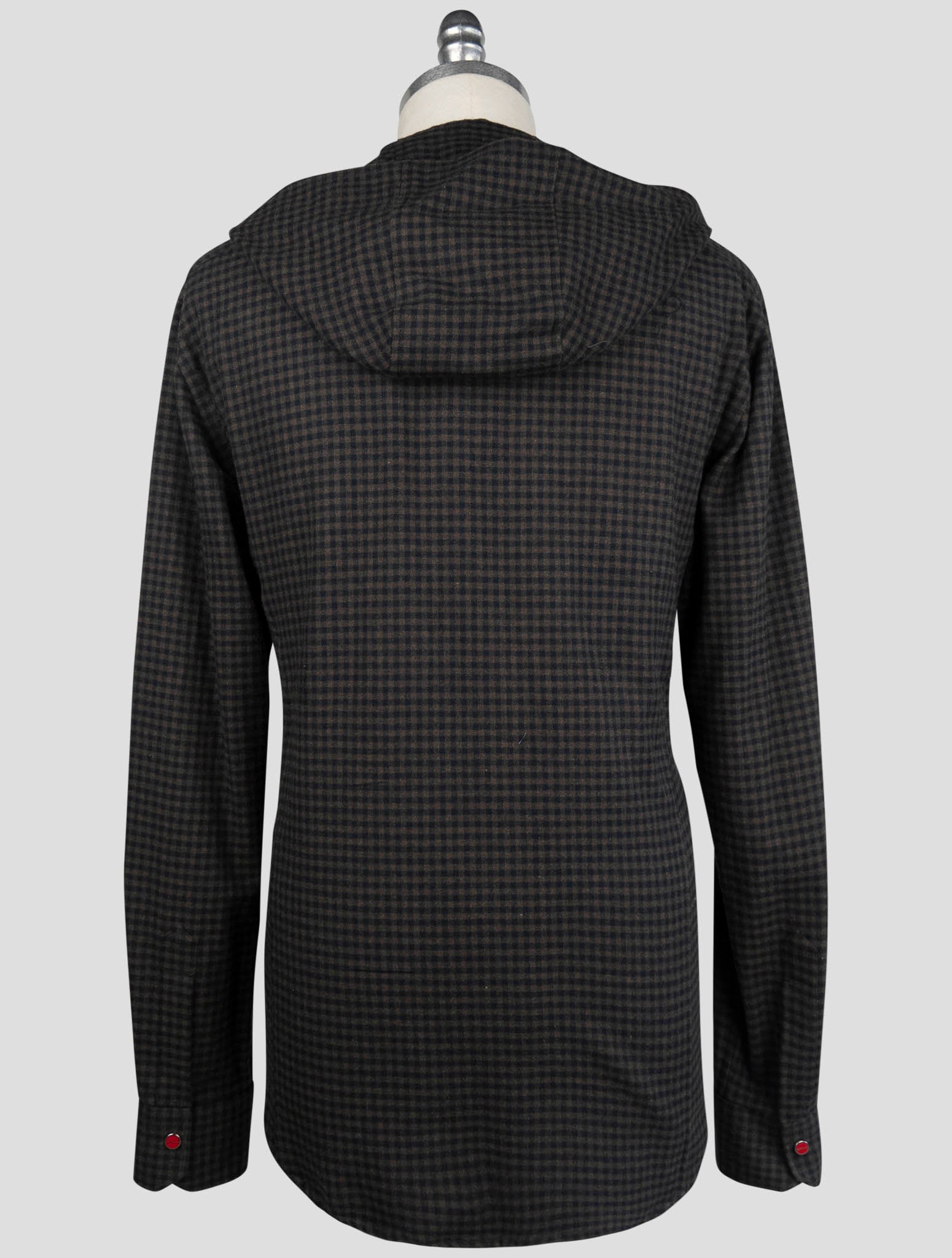 Kiton Brown Cotton Shirt Mariano