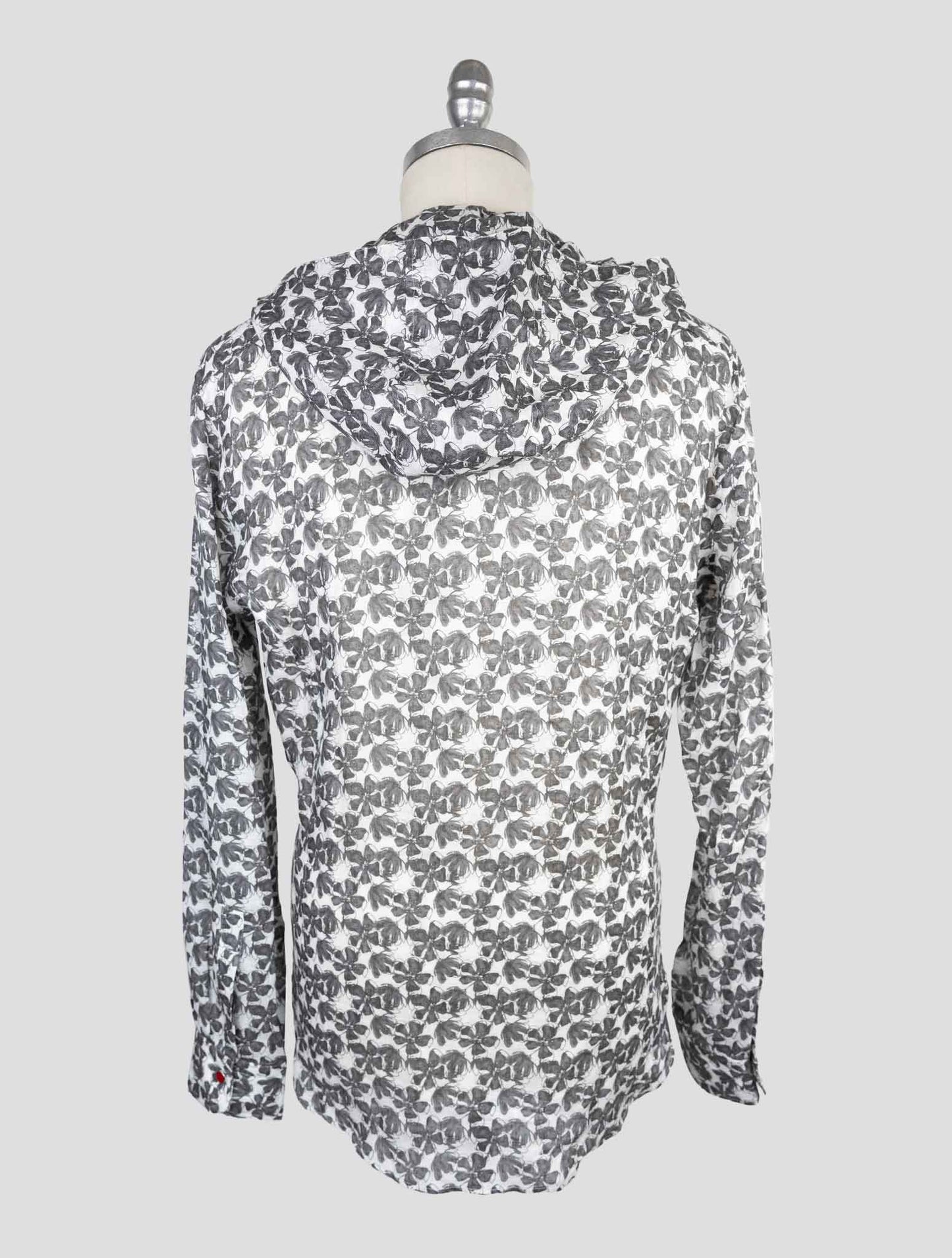 Kiton Gray White Linen Shirt Mariano