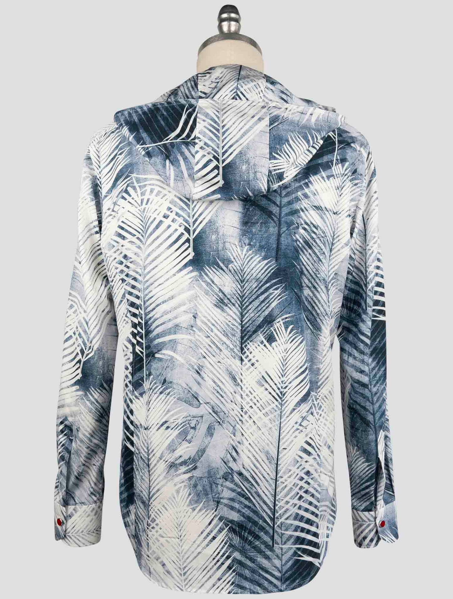 Kiton Blue White Cotton Shirt Mariano