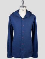 Kiton Blue Cotton Shirt Mariano