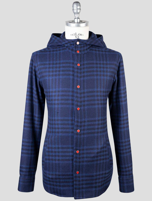 Kiton Blue Cashmere Shirt Mariano