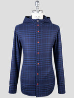 Kiton Blue Cashmere Shirt Mariano