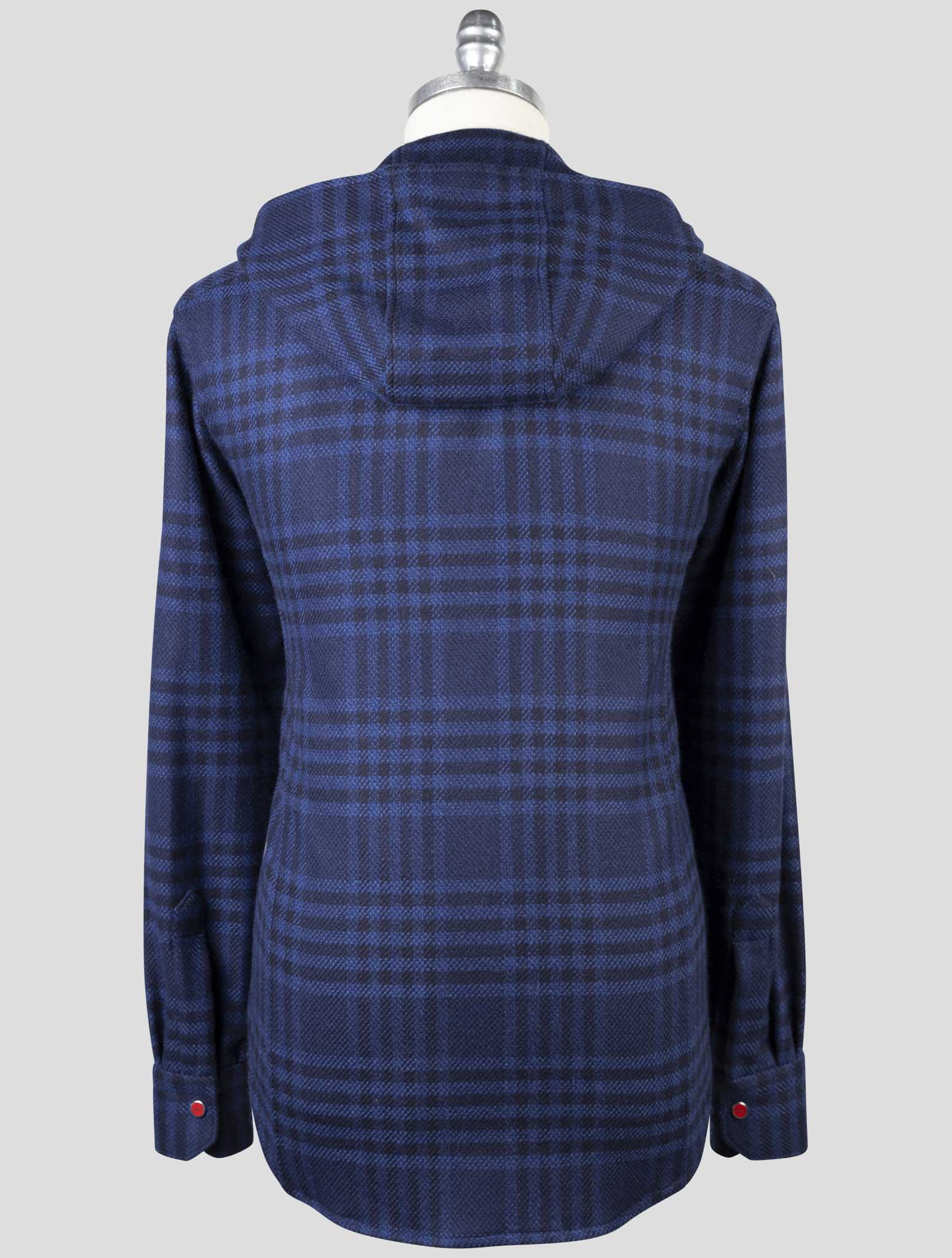Kiton Blue Cashmere Shirt Mariano