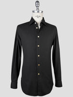 Kiton Blue Green Cotton Shirt