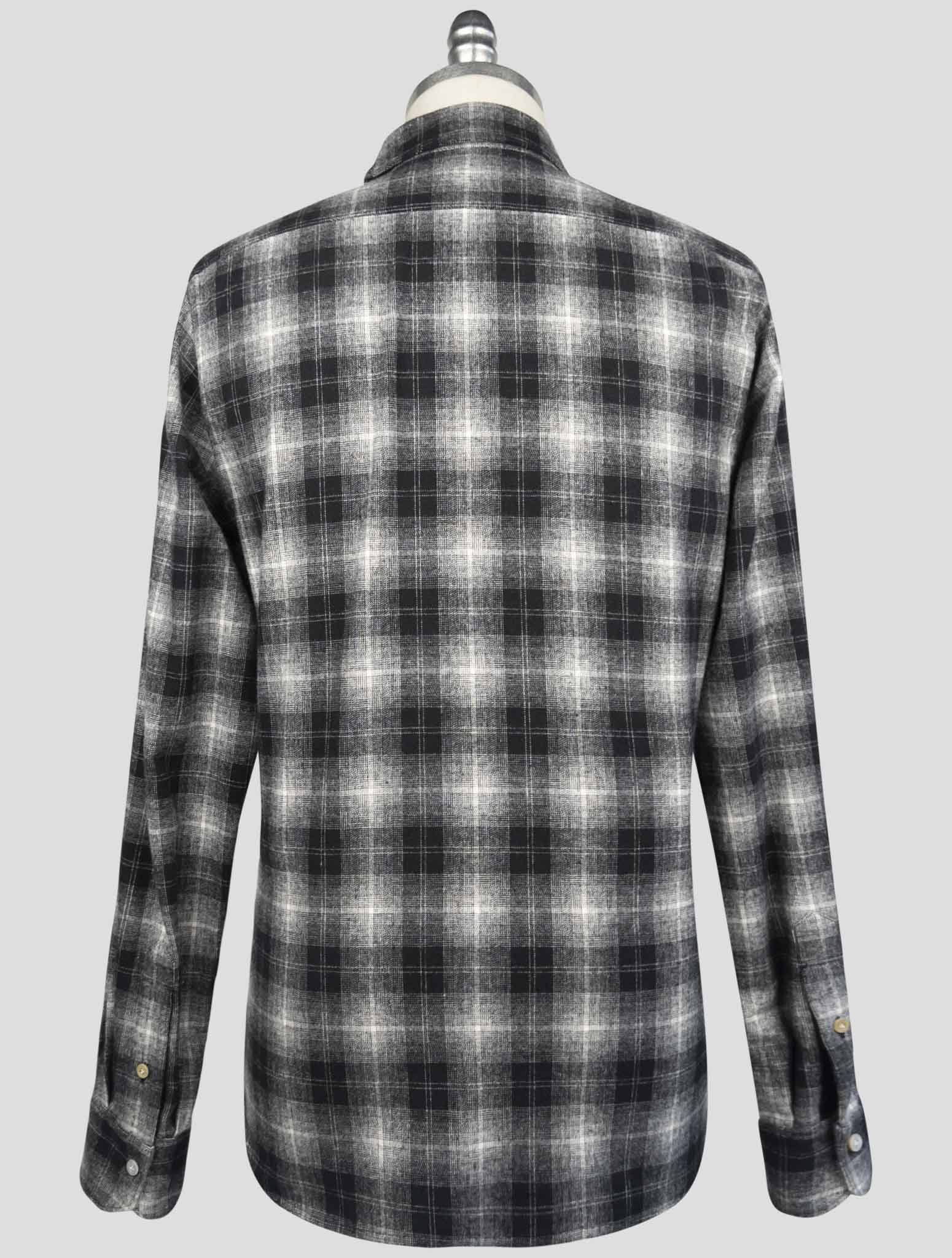 Kiton Gray Cotton Shirt
