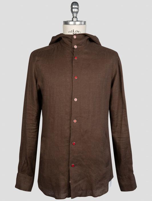 kiton White Linen  Shirt Mariano