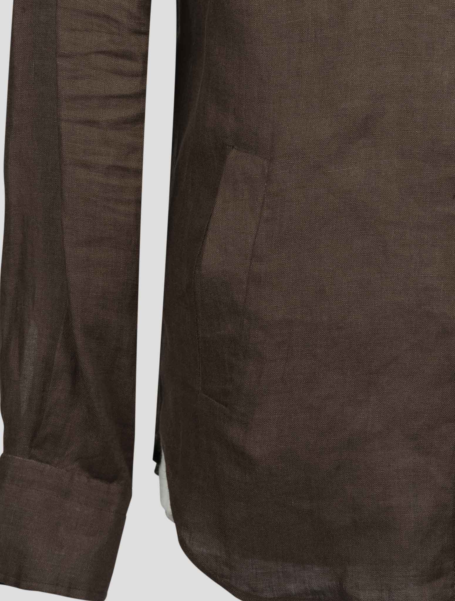 kiton White Linen  Shirt Mariano