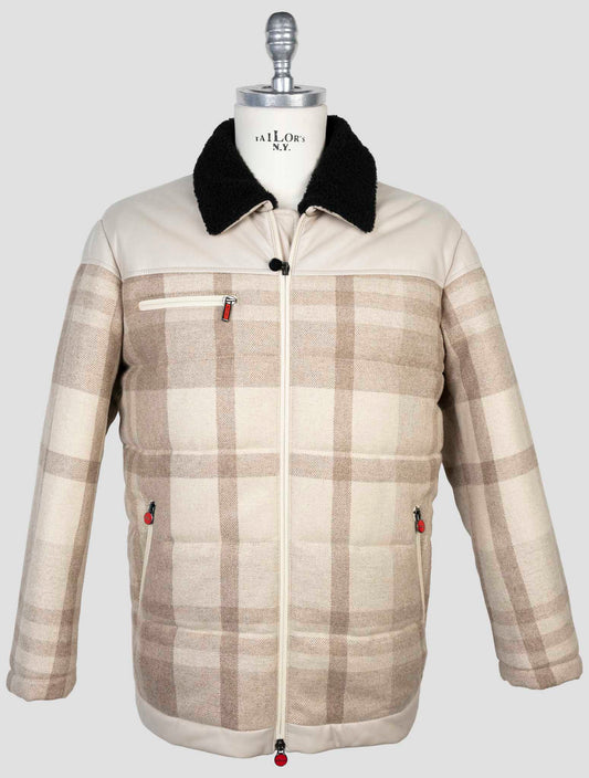 Kiton Beige Cashmere Wool Coat - Handmade Italian outerwear